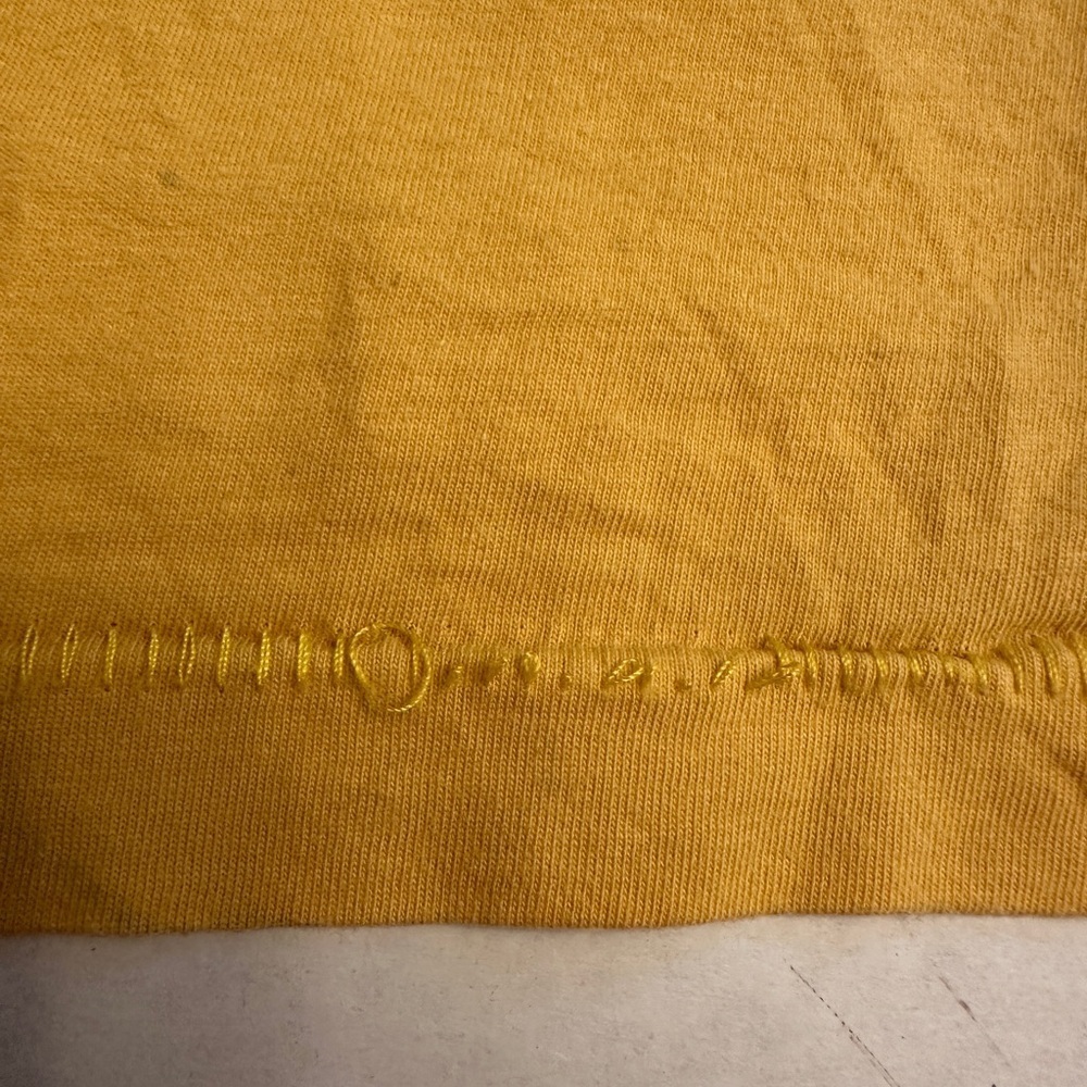 BRIXTON Men's Size Small T-Shirt Alpha Block Weller‎ Yellow Color - Picture 6 of 7